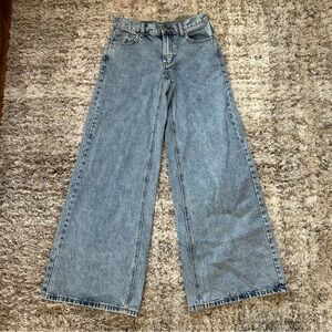 BDG Urban Outfitters Wide A Jean Womens 25 Blue Wash Wide Leg